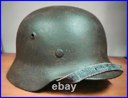 Helmet german original nice helmet M40 size 62 have a number WW2 WWII