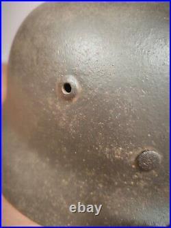 Helmet german original nice helmet M40 size 62 have a number WW2 WWII