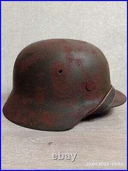 Helmet german original nice helmet M40 size 64 have a number WW2 WWII