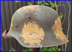 Helmet german original nice helmet M42 size 64 have a number WW2 WWII