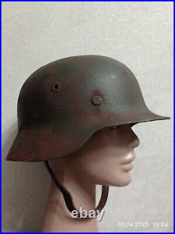 Helmet german original nice helmet M 35 rare size 68 original WW2 WWII