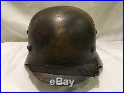 High Quality Aged WWll M1940 Named German Army Helmet with Liner & Chinstrap WW2