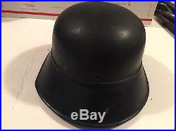 L672 Original German WW2 WWII Luftschutz Helmet and Liner Super Nice