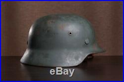 M35 Helmet WW2 German after professional restoration