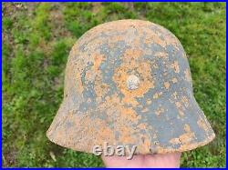 M35 Helmet WW2 WW II Germany Stalhelm SIGNED