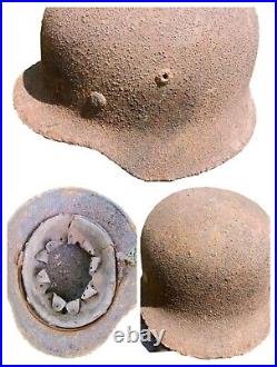 M35 Helmet WWII Original German Stahlhelm Steel WW2