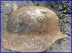 M35 Helmet WWII Original German Stahlhelm Steel WW2 size 66