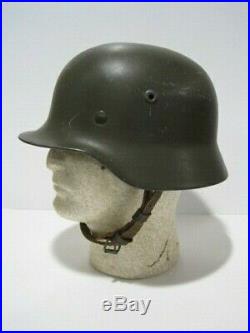 M40/53 WEST GERMAN POST WW2 COLD WAR BERLIN POLICE STEEL COMBAT HELMET 1st MODEL