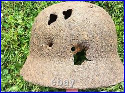 M40 Helmet WWII Original German Stahlhelm Steel WW2