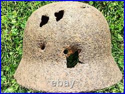 M40 Helmet WWII Original German Stahlhelm Steel WW2