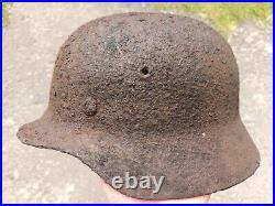 M40 Helmet WWII Original German Stahlhelm Steel WW2 Size 62