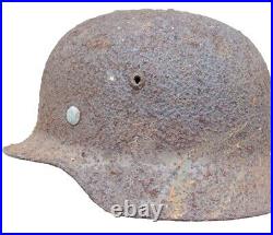 M40 Size 64 Helmet WWII Original German Stahlhelm Steel WW2