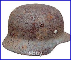 M40 Size 64 Helmet WWII Original German Stahlhelm Steel WW2