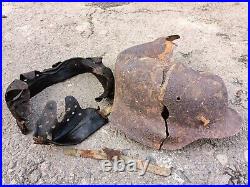 M42 Helmet WWII Original German Stahlhelm Steel WW2 Leather LINER