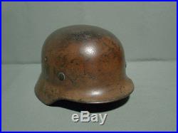 M-40 German helmet. Ww2. Size 66. Complete with liner. Name. Africa corps camo