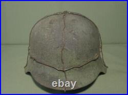 M-42 German helmet. Textured camo. Ww2. Size 64. CKL64. Name. Number