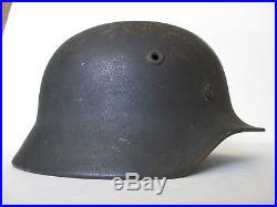 Make an offer! ORIGINAL WWII WW2 M40 GERMAN HELMET STAHLHELM LATE WAR Q64 NAMED