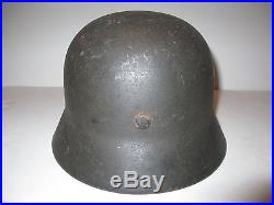 Make an offer! ORIGINAL WWII WW2 M40 GERMAN HELMET STAHLHELM LATE WAR Q64 NAMED