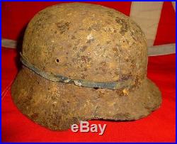 Military german army sniper original helmet WW2
