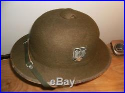 Original Ww2 German Afrika Corps Pith Helmet Dak