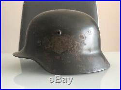 ORIGINAL WW2 German Helmet m35 ex DD Q62