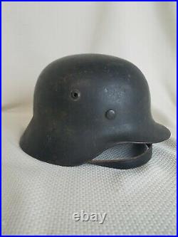 Old WW2 German Helmet 1941 Amazing Condition M42, M40, Size 55