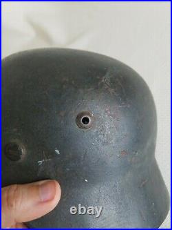 Old WW2 German Helmet 1941 Amazing Condition M42, M40, Size 55