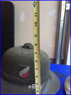 Orig Period WW2 German Army Tropical Pith Helmet + German U-Boat Officer Cap