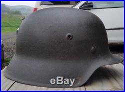 Orig. WW2 German Heer m42 Combat Helmet with Orig. Liner 66 shell size