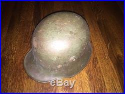 Orig WW2 Steel M40 ND German Army Helmet