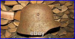 Original-Authentic WW1 & WW2 Relic German? 16 Helmet Size-59-60