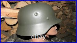 Original-Authentic WW2 WWII Relic German helmet Wehrmacht MFR number #12