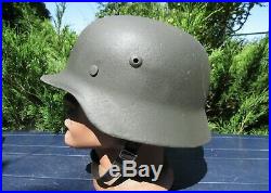 Original-Authentic WW2 WWII Relic German helmet Wehrmacht manufacturer number #3