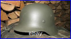 Original-Authentic WW2 WWII Relic German helmet Wehrmacht manufacturer number #7