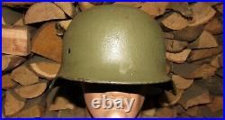 Original-Authentic WW2 WWII Relic German helmet Wehrmacht mfr stamp 798 #99