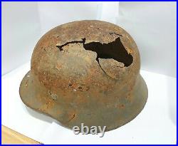 Original German Germany Military Helmet Ww1-ww2 Albania Division For Collectors
