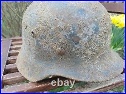 Original German Helmet M35 Relic of Battlefield WW2 World War 2 Liner