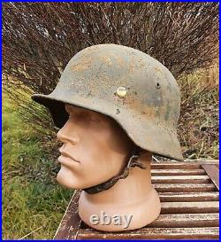Original German Helmet M35 Relic of Battlefield WW2 World War 2 Liner Number