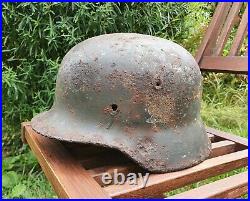 Original German Helmet M40 Relic of Battlefield WW2 World War 2 Decal