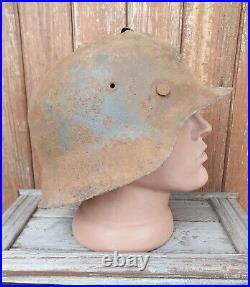 Original German Helmet M42 Headshot Damage Relic of Battlefield WW2 World War 2
