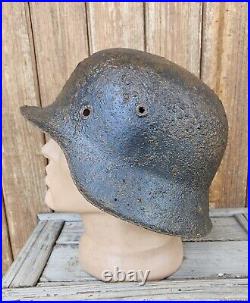 Original German Helmet M42 Headshot Damages Decal Number Relic Battlefield WW2