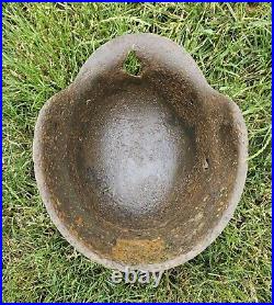 Original German Helmet M42 Headshot Damages Relic of Battlefield WW2 Numbers