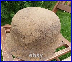 Original German Helmet M42 Relic of Battlefield WW2 World War 2 Decal Liner