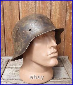 Original German Helmet M42 Relic of Battlefield WW2 World War 2 Number Smallest