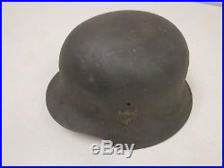 Original German Helmet With Liner Ww2 Single Decal Heer Wehrmacht Wwii
