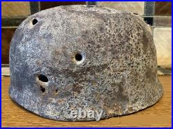 Original German M38 paratrooper helmet. Wehrmacht, 1936-1945 WWII WW2