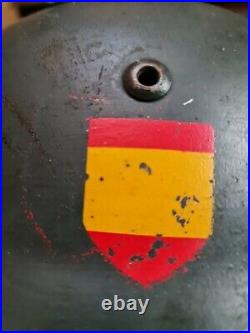 Original German WW2 Helmet M35 Blau Division Spanish Volunteer Single Decal