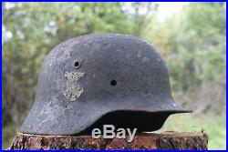 Original German WW2 M40 SS helmet with stahlhelm Casco Elmo Kask helmet 66 size