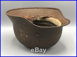 Original German WW2 M40 Semi Relic Helmet WWII Army Bringback with Partial Liner