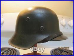 Original German WW2 M-42 Named helmet with liner